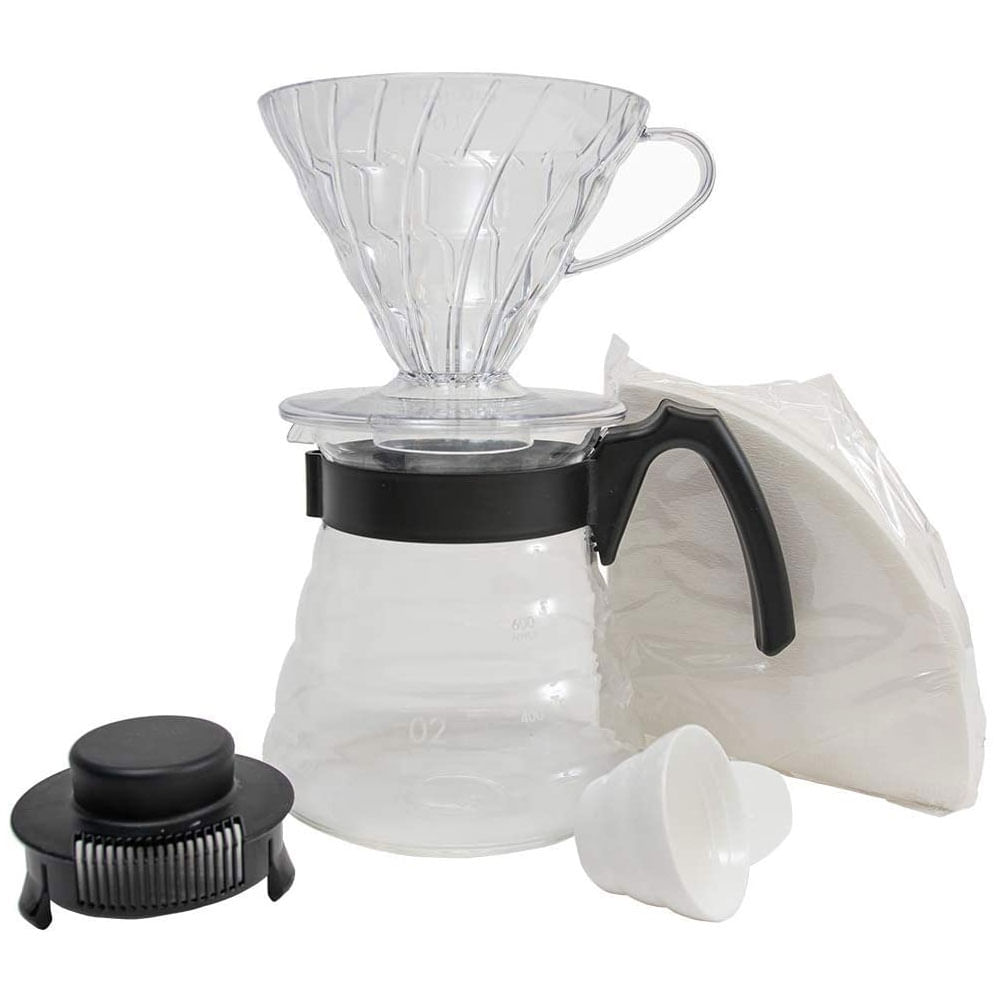 Kit V60 Hario Color Negro - Comandato